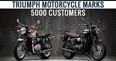 Triumph Motorcycle Achieves the Happy 5000 Customers Milestone