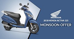 2018 Honda Activa 125 Comes with Monsoon Offer, Avail Now