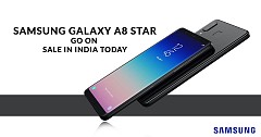 Samsung Galaxy A8 Star Go for First Time Sale in India Via Amazon