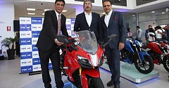 TVS Launches Premium Offerings Apache RR 310, RTR 160 4V, Ntorq 125 in Peru