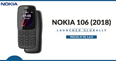Nokia 106 (2018) Launched Globally, Priced at Rs 1,415 in Indian Market