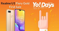 Realme crossed 4 Million Users Now Aiming at Realme U1 Fiery Gold and Realme Buds Sale