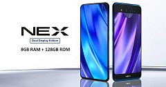 Vivo Nex Spotted on TENAA with Dual Display and 8GB RAM Variant; Specifications leaked