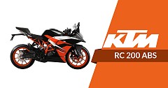 2019 KTM RC200 with ABS Launched in India, Priced at INR 1.88 lakhs