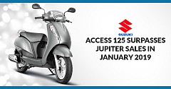 Access 125 Surpasses Jupiter in Y-o-Y Sales in January 2019
