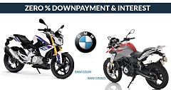 Buy New BMW G310R and G310GS Bike at 0% Downpayment and Interest