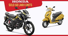 Honda Two Wheelers Met Historic 60 Lakh Sales Figure in Northern India