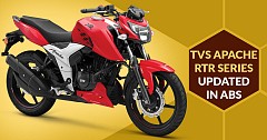 TVS Motors updated Sub 200cc Apache RTR Series with ABS