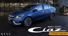 1.5 Diesel Variant of Maruti Suzuki Ciaz got Launched Priced at Rs 9.97 lakh