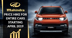 Mahindra Price Hike For Entire Portfolio From April 2019