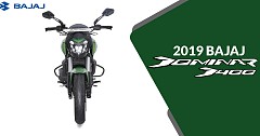 2019 Bajaj Dominar Out for Delivery in Black and Green Combo