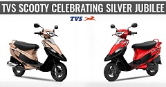TVS Celebrating the Scooty Brand Silver Jubilee with 2 New Colour Options