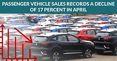 Passenger Vehicle Sales Records a Decline of 17 Percent in April