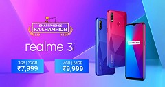 Realme 3i with 13MP Selfie Camera, Helio P60 SoC Launched in India