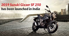 2019 Suzuki Gixxer SF 250 has been launched in India