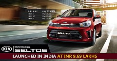 Kia Seltos launched in India at INR 9.69 lakhs