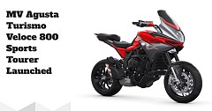 MV Agusta Turismo Veloce 800 Sports Tourer Launched at INR 18.99 Lakh