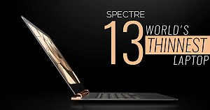 HP Launched World's Thinnest Laptops: Spectre 13, Spectre x360 13