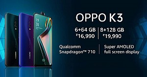 Oppo K3 Launched with Pop Selfie Camera and Snapdragon 710 SoC Processor