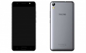Tecno i3 Pro Space Grey Front And Back