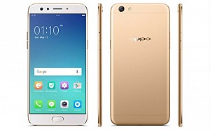 Oppo F3 Plus Gold Front,Back And Side