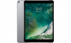 Apple iPad Pro (10.5-inch) Wi-Fi + Cellular Space Gray Front and Back