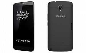 Alcatel OneTouch Hero 2 Plus Black Front,Back And Side