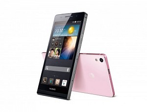 Huawei Ascend P6 Pink Front,Back And Side