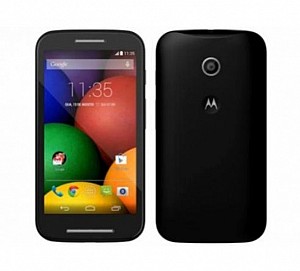 Motorola Moto E Black Front And Back