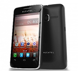 Alcatel One Touch Tribe 3040 Black Front,Back And Side
