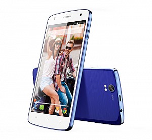 Lava Iris Selfie 50 Blue Front,Back And Side