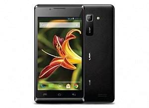 Lava Iris 401 Black Front And Back