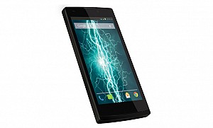 Lava Iris Fuel 60 Black Front And Side