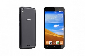 Gionee Pioneer P6 Black Front,Back And Side