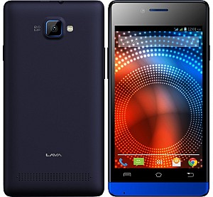 Lava Iris 444 Blue Front And Back