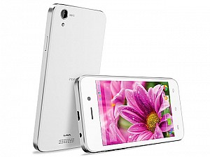 Lava Iris X1 Atom White Front,Back And Side