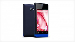Lava Iris 370 Blue Front,Back And Side