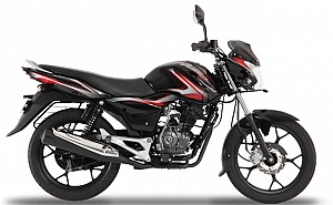 Bajaj Discover 100 m Midnight Black and Red