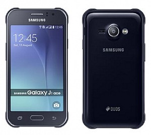 Samsung Galaxy J1 Ace Black Front and Back