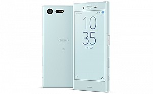 Sony Xperia X Compact Mist Blue Front and Back SIde