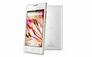 Lava Iris 410 White Front,Back And Side