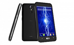 Lava Iris Fuel 10 Black Front,Back And Side