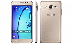 Samsung Galaxy On5 Gold Front, Back And Side