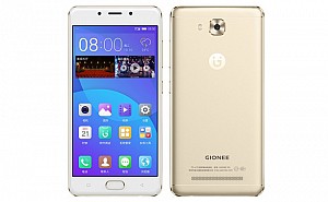 Gionee F5 Gold Front And Back