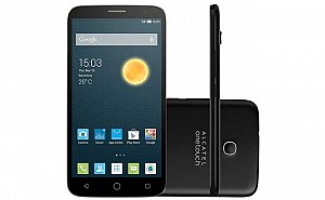 Alcatel One Touch Hero 2C Black Front,Back And Side