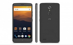 ZTE Max XL Black Front, Back And Side