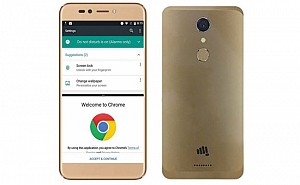 Micromax Selfie 2 Q4311 Gold Front And Back