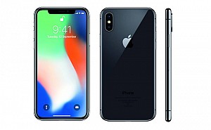 Apple iPhone X Space Gray Front,Back And Side