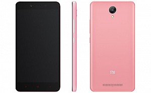 Xiaomi Redmi Note 2 Pink Front, Back And Side