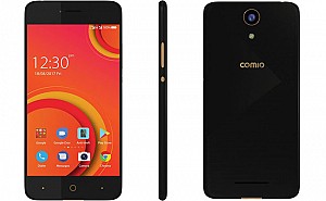Comio C2 Royal Black Front, Back and Side